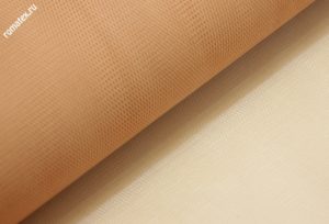 Ткань Прозрачная
 Сетка жесткая цвет персиковый
